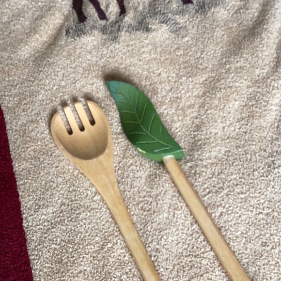 BASEBALL SALAD/PASTA TONGS or GREEN LEAF BOTANICAL TONGS - Picture 7 of 16